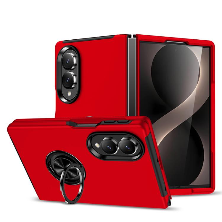 Custodia magnetica per telefono in PC + TPU con anello di supporto invisibile, For Galaxy Z Fold8 5G, For Galaxy Z Fold8 Ultra 5G