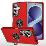 Custodia magnetica per telefono in PC + TPU con anello di supporto invisibile, For Galaxy Z Fold8 5G, For Galaxy Z Fold8 Ultra 5G
