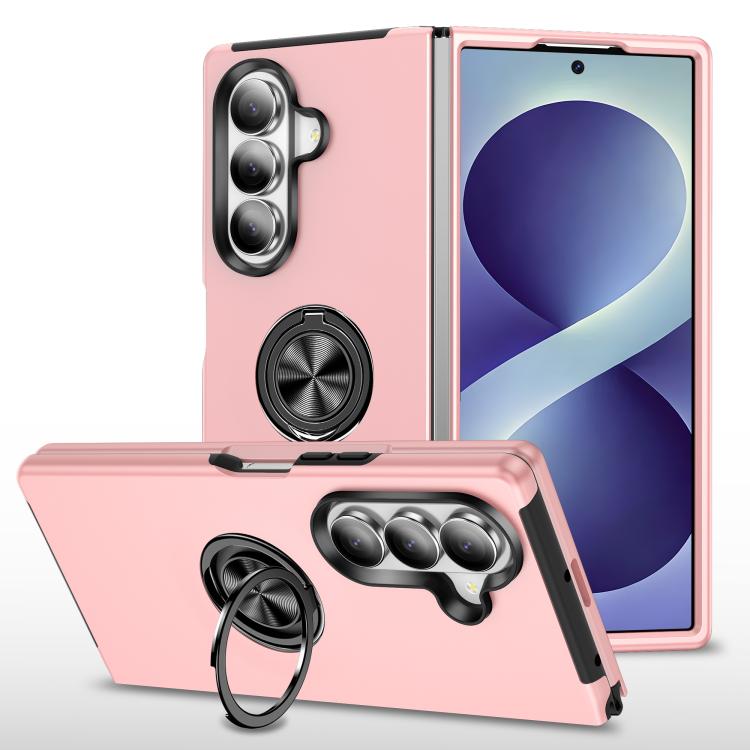 Custodia magnetica per telefono in PC + TPU con anello di supporto invisibile, For Galaxy Z Fold8 5G, For Galaxy Z Fold8 Ultra 5G