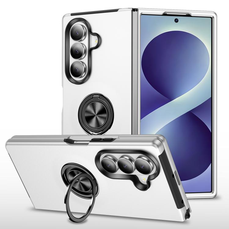 Custodia magnetica per telefono in PC + TPU con anello di supporto invisibile, For Galaxy Z Fold8 5G, For Galaxy Z Fold8 Ultra 5G