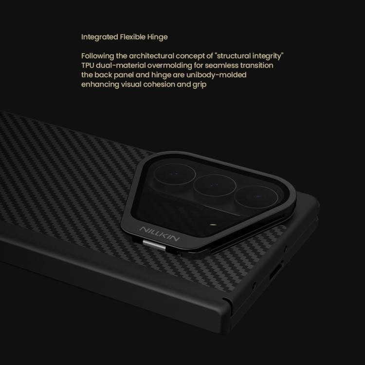 NILLKIN Custodia magnetica per telefono CamShield in CarboProp nero traslucido, For Galaxy Z Fold8 Ultra 5G