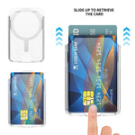 Slot per carte verticali, tipo C, anello magnetico, adesivo per retro telefono, porta carte, Model C