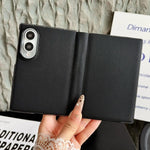 Custodia per telefono minimalista pieghevole in pelle con copertura completa., For Galaxy Z Fold8 5G