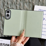 Custodia per telefono minimalista pieghevole in pelle con copertura completa., For Galaxy Z Fold8 5G