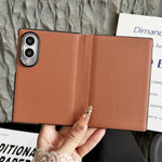 Custodia per telefono minimalista pieghevole in pelle con copertura completa., For Galaxy Z Fold8 5G