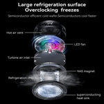 Dissipatore per cellulari a semiconduttore Yesido C324 con illuminazione RGB colorata, C324