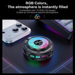 Dissipatore per cellulari a semiconduttore Yesido C324 con illuminazione RGB colorata, C324