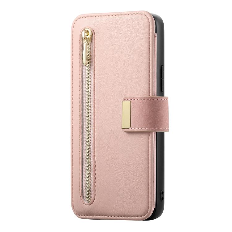 Portafoglio con cerniera ad anello, protezione RFID, custodia per telefono in pelle MagSafe, For Galaxy M56 5G