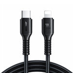 Cavo dati JOYROOM S-A9U serie a lunga durata, da Type-C a 8 pin, ricarica rapida da 30 W, lunghezza: 1 m, Type-C to 8 Pin
