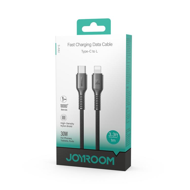 Cavo dati JOYROOM S-A9U serie a lunga durata, da Type-C a 8 pin, ricarica rapida da 30 W, lunghezza: 1 m, Type-C to 8 Pin