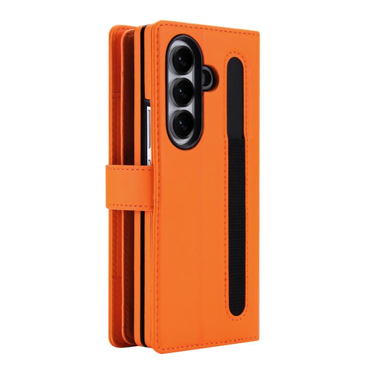 Portafoglio con cerniera, custodia per telefono in ecopelle romboidale con scomparto per penna., For Galaxy Z Fold8 Ultra 5G, For Galaxy Z Fold7 5G, For Galaxy Z Fold6, For Galaxy Z Fold5