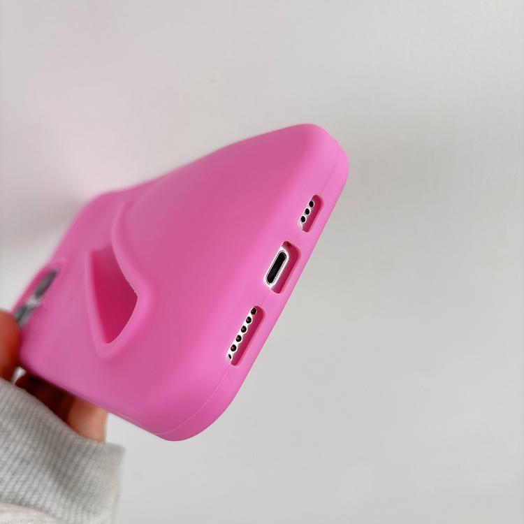 Custodia per telefono in silicone 3D a forma di rossetto, For iPhone Air