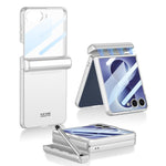 Custodia a libro magnetica integrata GKK con copertura completa e penna inclusa., For Galaxy Z Flip8 5G