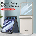 Custodia a libro magnetica integrata GKK con copertura completa e penna inclusa., For Galaxy Z Flip8 5G