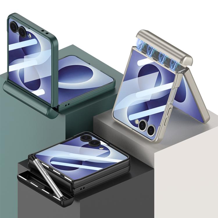 Custodia a libro magnetica integrata GKK con copertura completa e penna inclusa., For Galaxy Z Flip8 5G