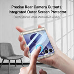 Custodia a libro magnetica integrata GKK con copertura completa e penna inclusa., For Galaxy Z Flip8 5G