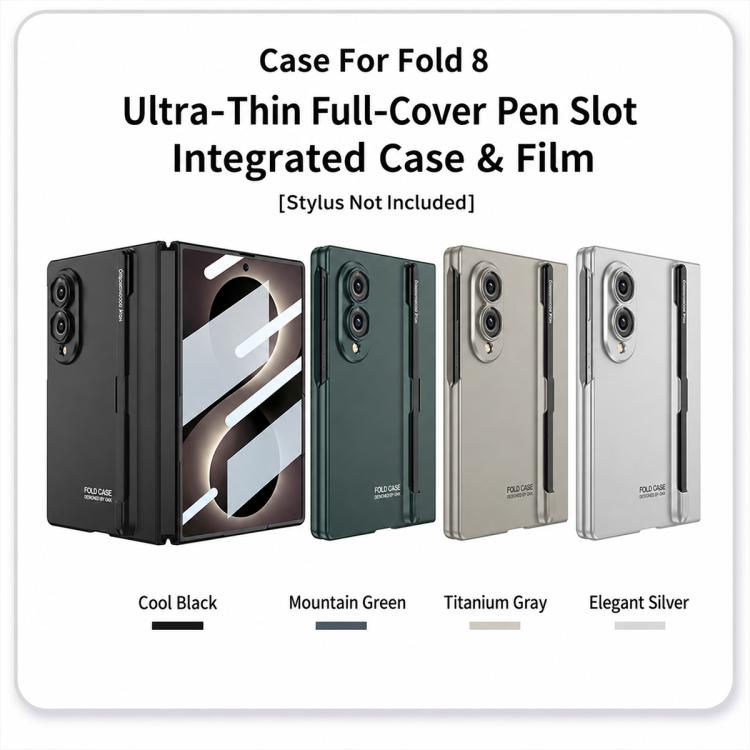 Custodia a libro GKK ultra sottile integrata con copertura completa e scomparto per penna, penna inclusa, For Galaxy Z Fold8 5G