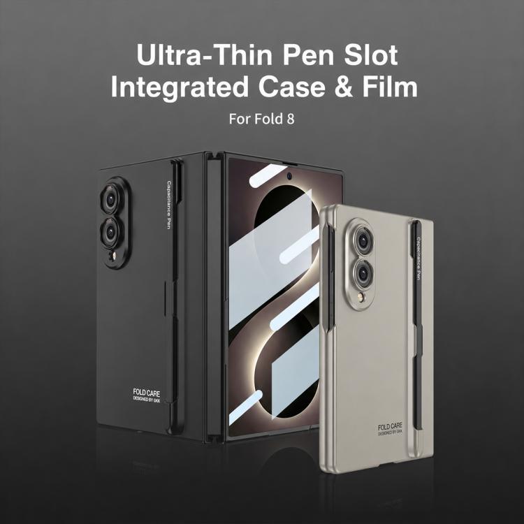 Custodia a libro GKK ultra sottile integrata con copertura completa e scomparto per penna, penna inclusa, For Galaxy Z Fold8 5G