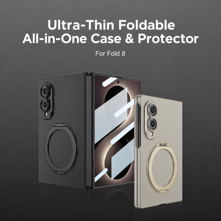 Custodia magnetica integrale ultrasottile GKK con supporto girevole e supporto integrato., For Galaxy Z Fold8 5G
