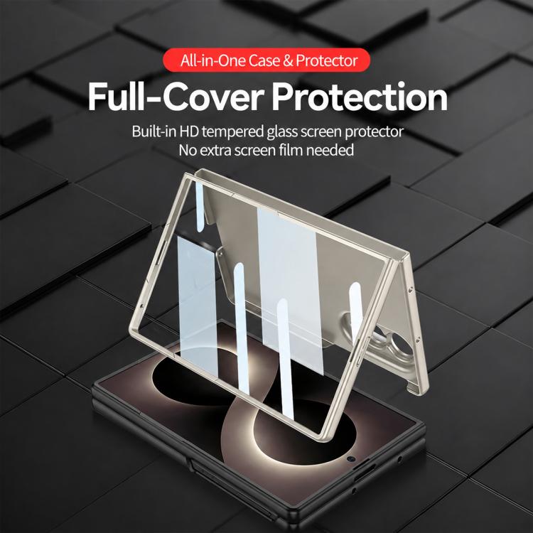 Custodia magnetica integrale ultrasottile GKK con supporto girevole e supporto integrato., For Galaxy Z Fold8 5G