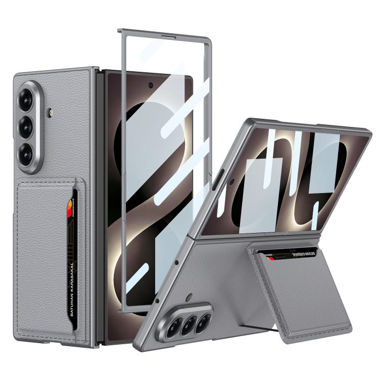 Custodia per telefono GKK ultra sottile in pelle integrata con scomparti per carte., For Galaxy Z Fold8 Ultra 5G