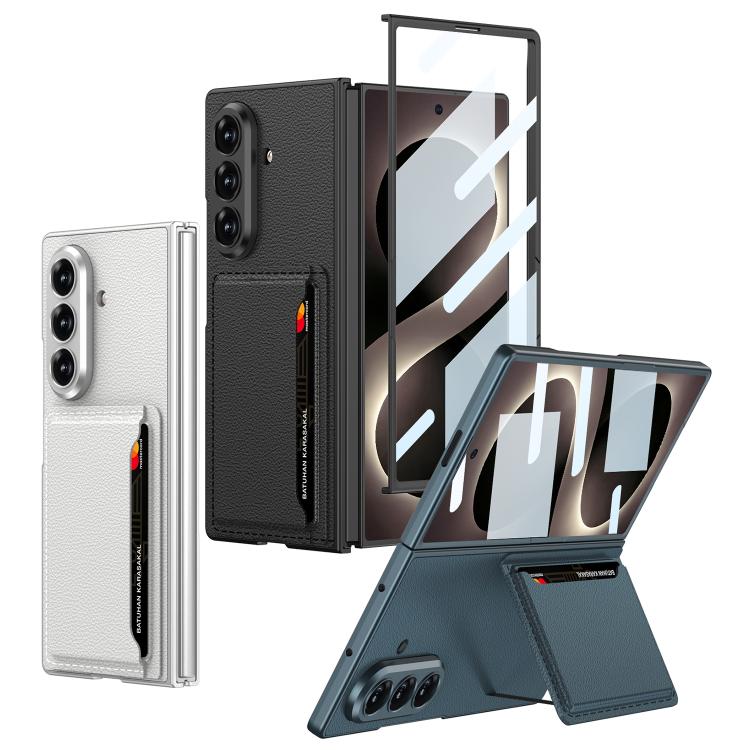 Custodia per telefono GKK ultra sottile in pelle integrata con scomparti per carte., For Galaxy Z Fold8 Ultra 5G