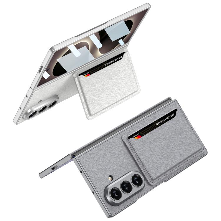 Custodia per telefono GKK ultra sottile in pelle integrata con scomparti per carte., For Galaxy Z Fold8 Ultra 5G