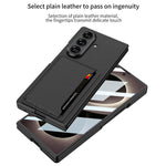 Custodia per telefono GKK ultra sottile in pelle integrata con scomparti per carte., For Galaxy Z Fold8 Ultra 5G