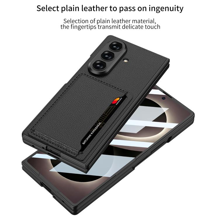 Custodia per telefono GKK ultra sottile in pelle integrata con scomparti per carte., For Galaxy Z Fold8 Ultra 5G