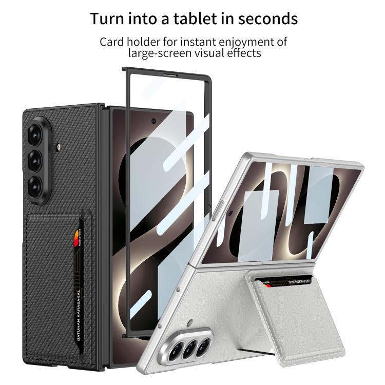 Custodia per telefono GKK ultra sottile in pelle integrata con scomparti per carte., For Galaxy Z Fold8 Ultra 5G