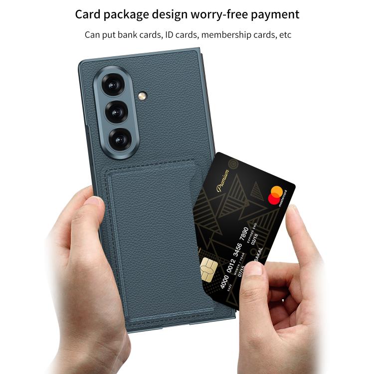 Custodia per telefono GKK ultra sottile in pelle integrata con scomparti per carte., For Galaxy Z Fold8 Ultra 5G