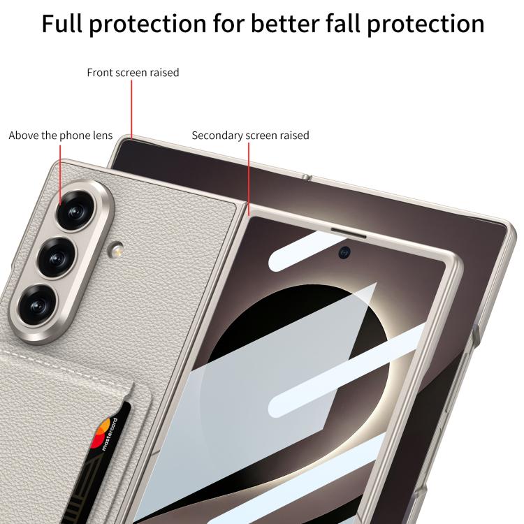 Custodia per telefono GKK ultra sottile in pelle integrata con scomparti per carte., For Galaxy Z Fold8 Ultra 5G
