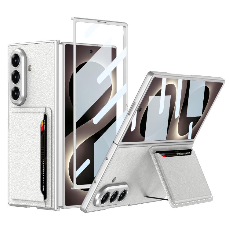 Custodia per telefono GKK ultra sottile in pelle integrata con scomparti per carte., For Galaxy Z Fold8 Ultra 5G