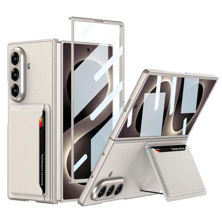 Custodia per telefono GKK ultra sottile in pelle integrata con scomparti per carte., For Galaxy Z Fold8 Ultra 5G