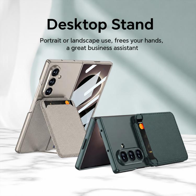 Custodia per telefono GKK con tasca pieghevole magnetica integrata e porta carte., For Galaxy Z Fold8 Ultra 5G