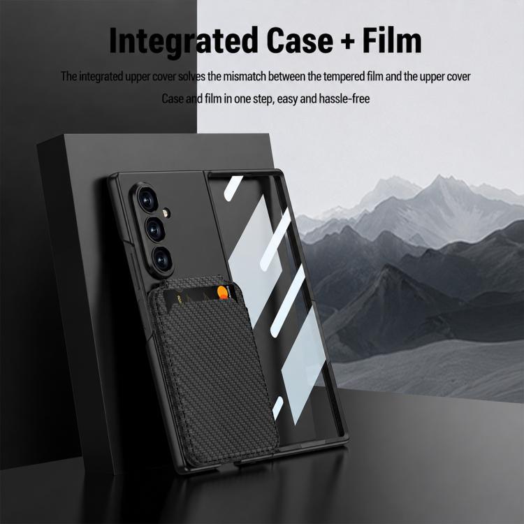 Custodia per telefono GKK con tasca pieghevole magnetica integrata e porta carte., For Galaxy Z Fold8 Ultra 5G