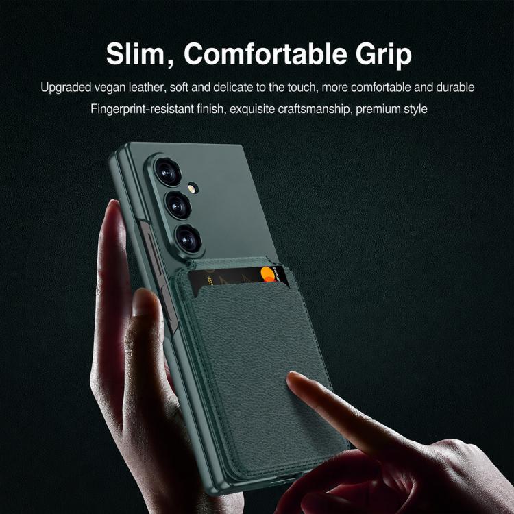 Custodia per telefono GKK con tasca pieghevole magnetica integrata e porta carte., For Galaxy Z Fold8 Ultra 5G