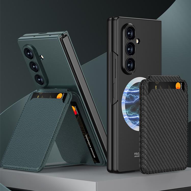 Custodia per telefono GKK con tasca pieghevole magnetica integrata e porta carte., For Galaxy Z Fold8 Ultra 5G