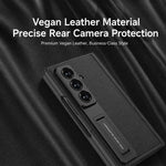 Custodia per telefono GKK con cerniera pieghevole magnetica integrata in ecopelle e supporto, For Galaxy Z Fold8 Ultra 5G