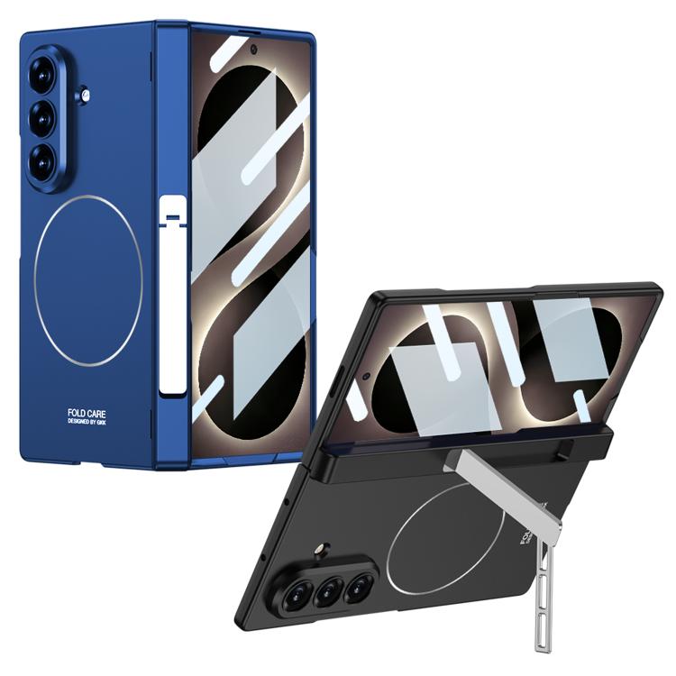 Custodia per telefono GKK con cerniera pieghevole magnetica integrata, anello magnetico e supporto laterale, copertura completa e chiusura a scatto., For Galaxy Z Fold8 Ultra 5G