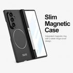 Custodia per telefono GKK con cerniera pieghevole magnetica integrata, anello magnetico e supporto laterale, copertura completa e chiusura a scatto., For Galaxy Z Fold8 Ultra 5G