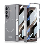 Custodia per telefono GKK con cerniera pieghevole magnetica integrata, anello magnetico e supporto laterale, copertura completa e chiusura a scatto., For Galaxy Z Fold8 Ultra 5G