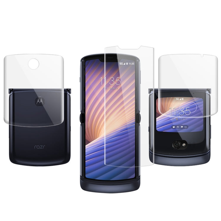 Schermo IMAK Hydrogel Film III a copertura totale + protezione posteriore, For Motorola Razr 5G