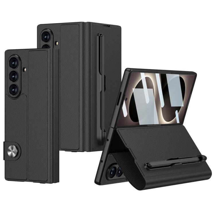 Custodia per telefono GKK in pelle con apertura a libro e scomparto per penna, stilo incluso., For Galaxy Z Fold8 Ultra 5G