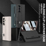 Custodia per telefono GKK in pelle con apertura a libro e scomparto per penna, stilo incluso., For Galaxy Z Fold8 Ultra 5G
