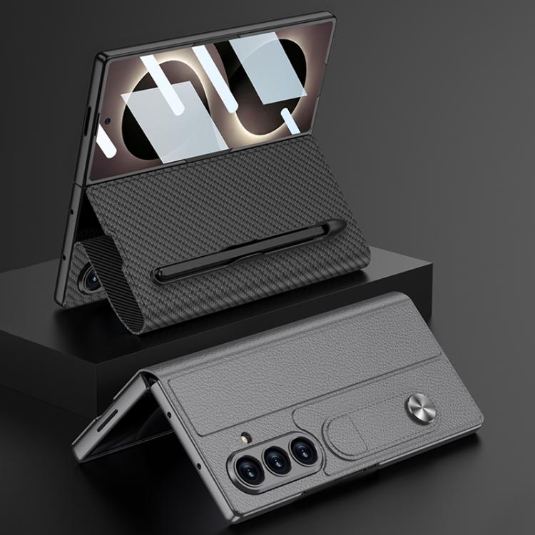 Custodia per telefono GKK in pelle con apertura a libro e scomparto per penna, stilo incluso., For Galaxy Z Fold8 Ultra 5G