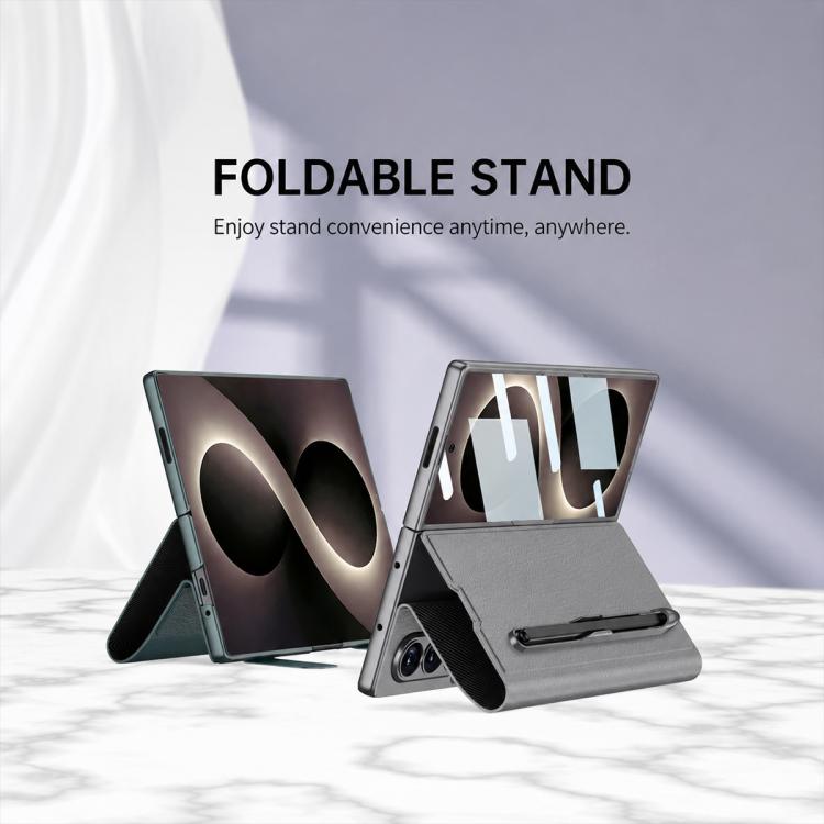 Custodia per telefono GKK in pelle con apertura a libro e scomparto per penna, stilo incluso., For Galaxy Z Fold8 Ultra 5G