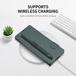 Custodia per telefono GKK in pelle con apertura a libro e scomparto per penna, stilo incluso., For Galaxy Z Fold8 Ultra 5G