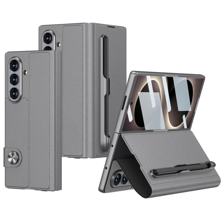 Custodia per telefono GKK in pelle con apertura a libro e scomparto per penna, stilo incluso., For Galaxy Z Fold8 Ultra 5G