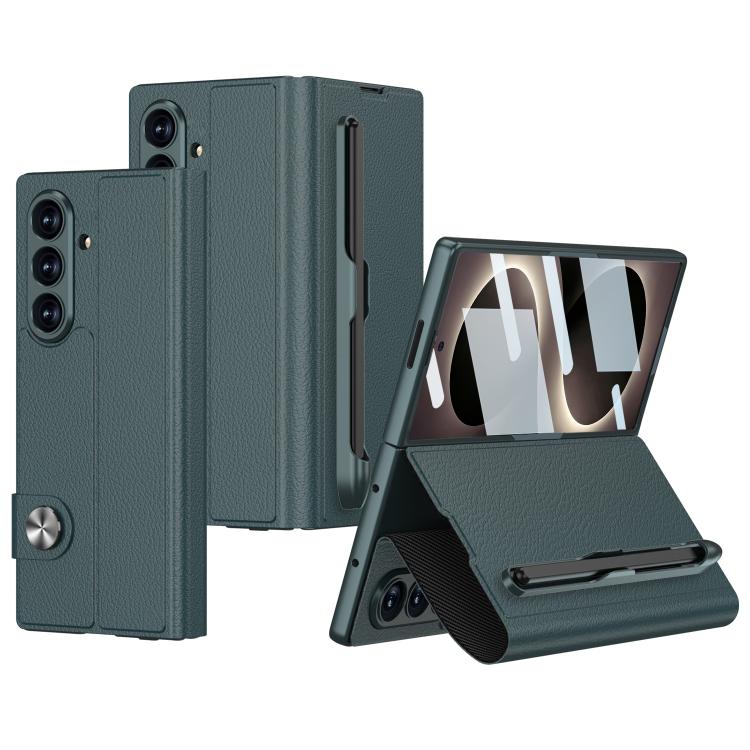 Custodia per telefono GKK in pelle con apertura a libro e scomparto per penna, stilo incluso., For Galaxy Z Fold8 Ultra 5G